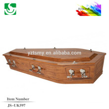 good price solid wood walnut coffin